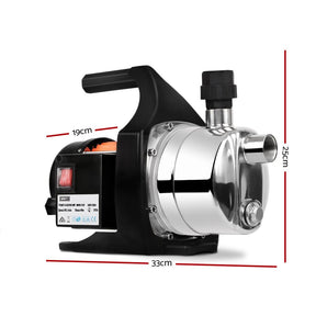 Giantz Garden Water Pump High Pressure 800W Max. Tank Rain Farm Irrigation House - SportZone.co.nz