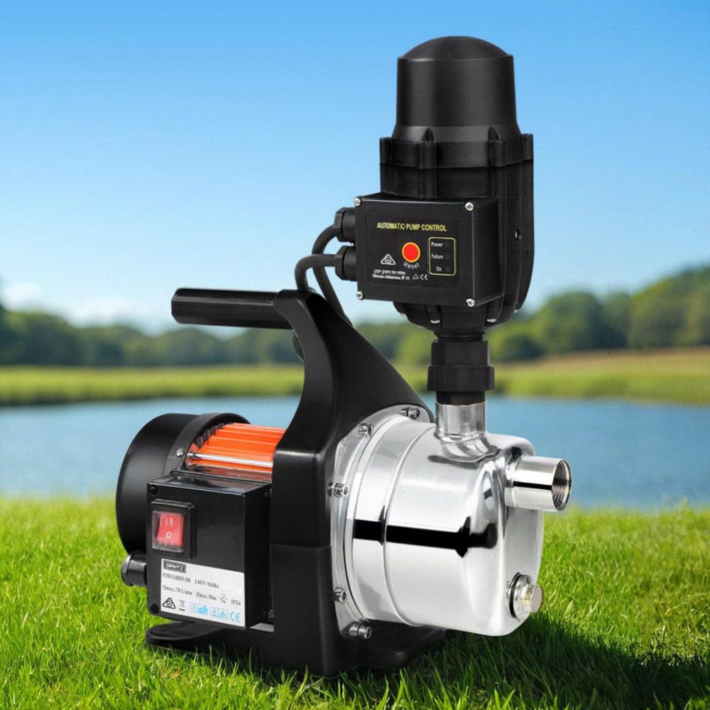 Giantz Garden Water Pump High Pressure 800W Tank Rain Farm Irrigation House Black - SportZone.co.nz