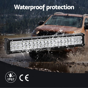 Giantz LED Driving Light 20 Inch Flood Spot Light Bar Driving Lamp Offroad Truck - SportZone.co.nz