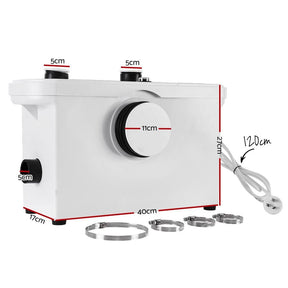 Giantz Macerator Sewerage Pump Waste Water Marine Toilet Disposal Laundry Unit - SportZone.co.nz