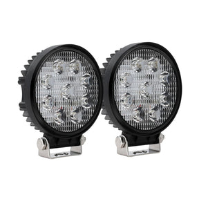 Giantz Pair LED Driving Lights 4.5 Inch Flood Spot Lights Car Truck SUV 12V 24V - SportZone.co.nz