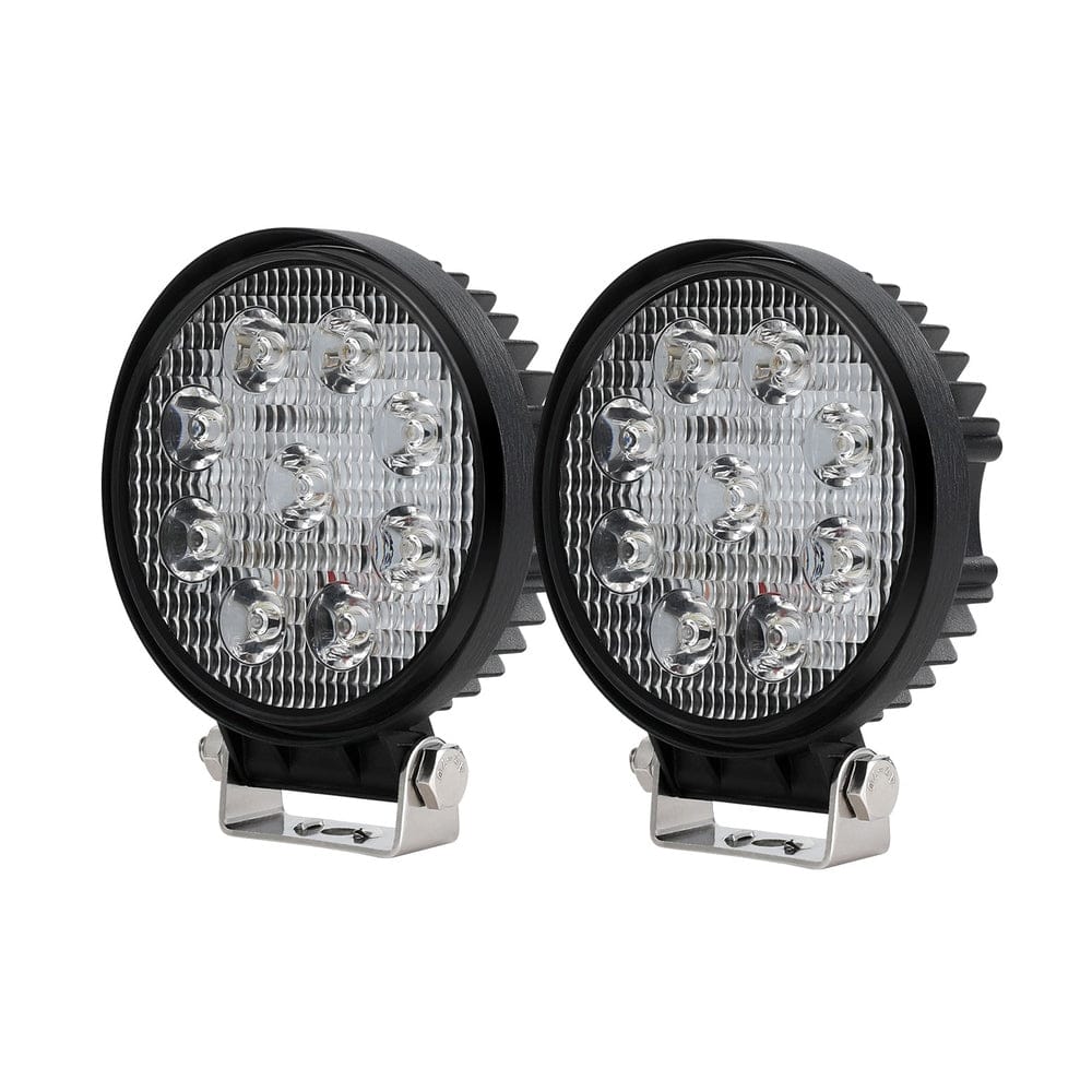 Giantz Pair LED Driving Lights 4.5 Inch Flood Spot Lights Car Truck SUV 12V 24V - SportZone.co.nz