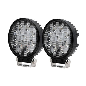 Giantz Pair LED Driving Lights 4.5 Inch Flood Spot Lights Car Truck SUV 12V 24V - SportZone.co.nz