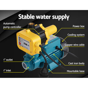 Giantz Peripheral Pump Auto Controller Clean Water Garden Farm Rain Irrigation - SportZone.co.nz