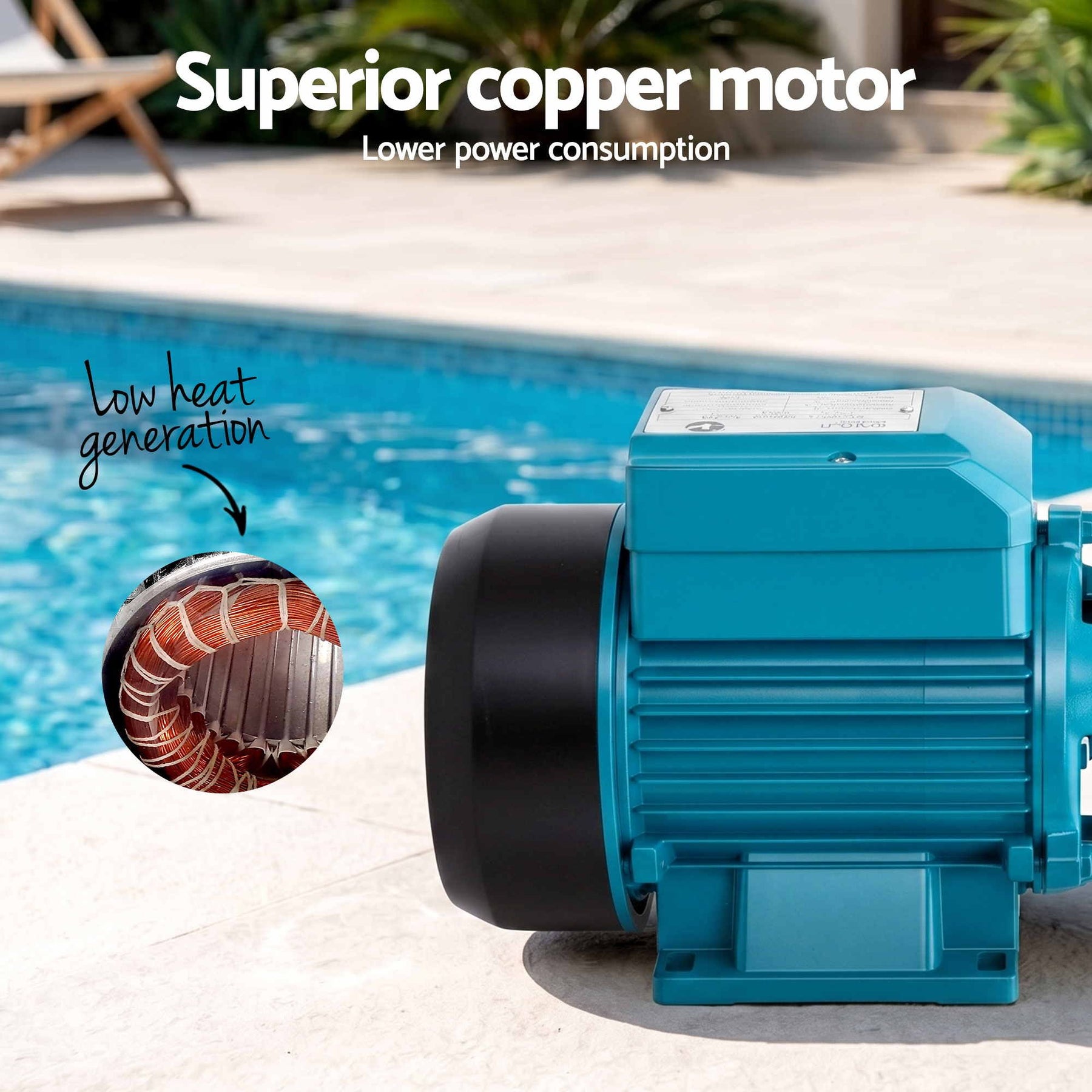 Giantz Peripheral Water Pump Auto Controller Booster Garden Irrigation 0.5HP - SportZone.co.nz