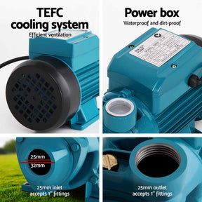 Giantz Peripheral Water Pump Auto Controller Booster Garden Irrigation 0.5HP - SportZone.co.nz