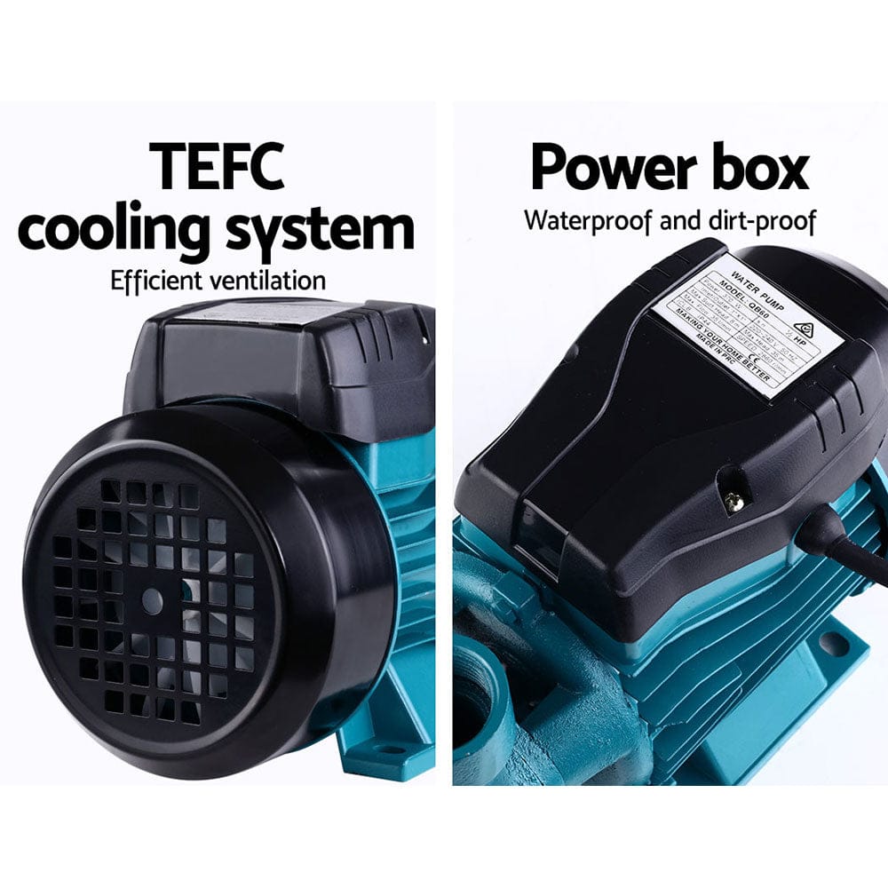 Giantz Peripheral Water Pump Garden Boiler Car Wash Auto Irrigation House QB60 - SportZone.co.nz