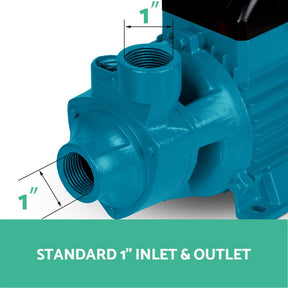 Giantz Peripheral Water Pump Garden Boiler Car Wash Auto Irrigation QB80 Yellow - SportZone.co.nz