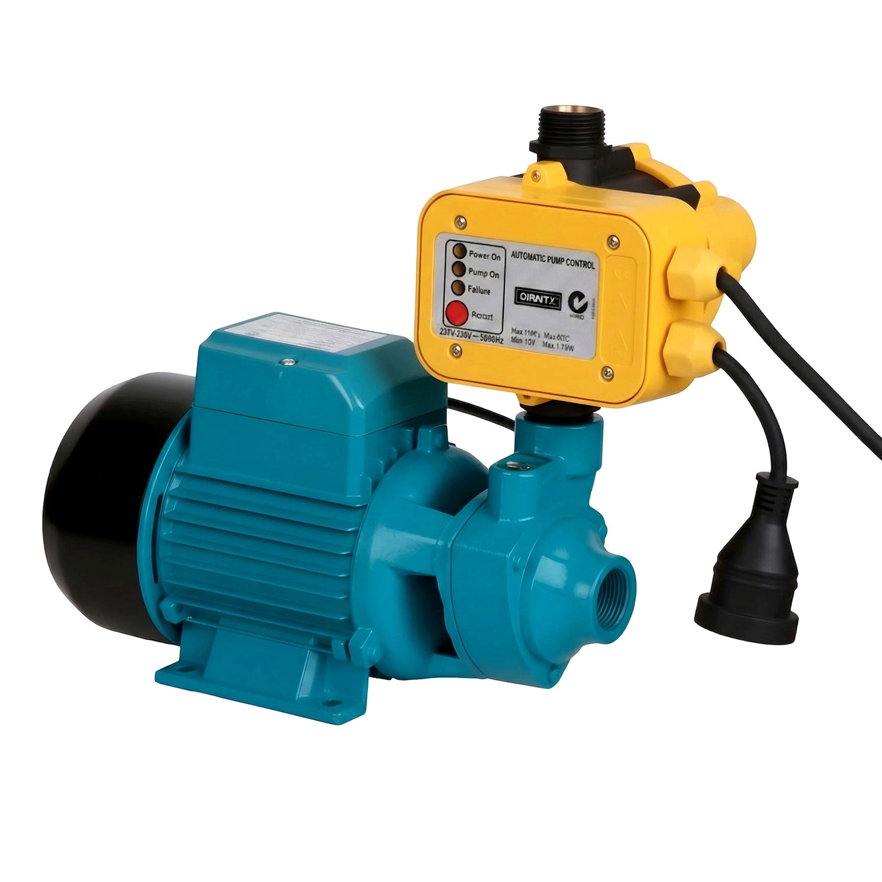 Giantz Peripheral Water Pump Garden Boiler Car Wash Auto Irrigation QB80 Yellow - SportZone.co.nz
