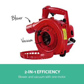Giantz Petrol Leaf Blower Garden Vacuum Handheld Commercial Outdoor Tool 36CC - SportZone.co.nz
