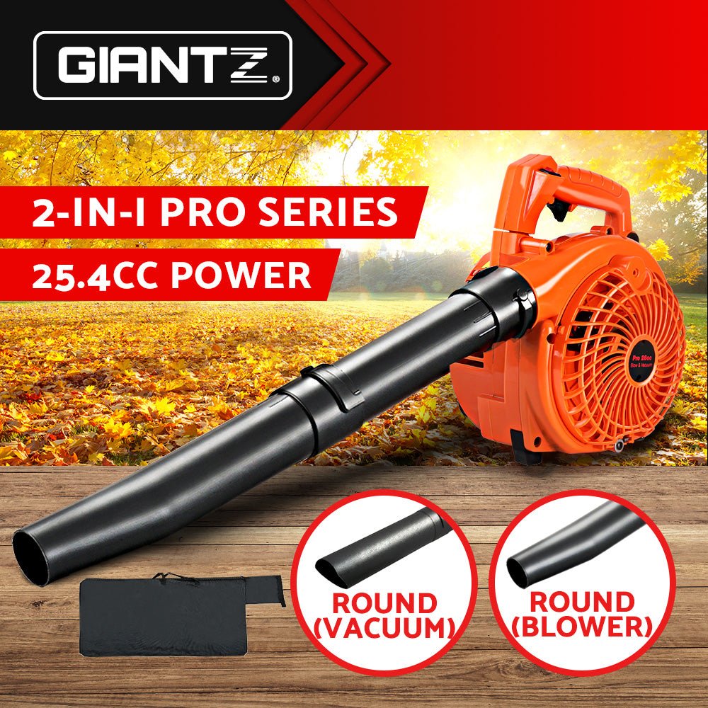 Giantz Petrol Leaf Blower Garden Vacuum Handheld Commercial Outdoor Tool 36CC - SportZone.co.nz