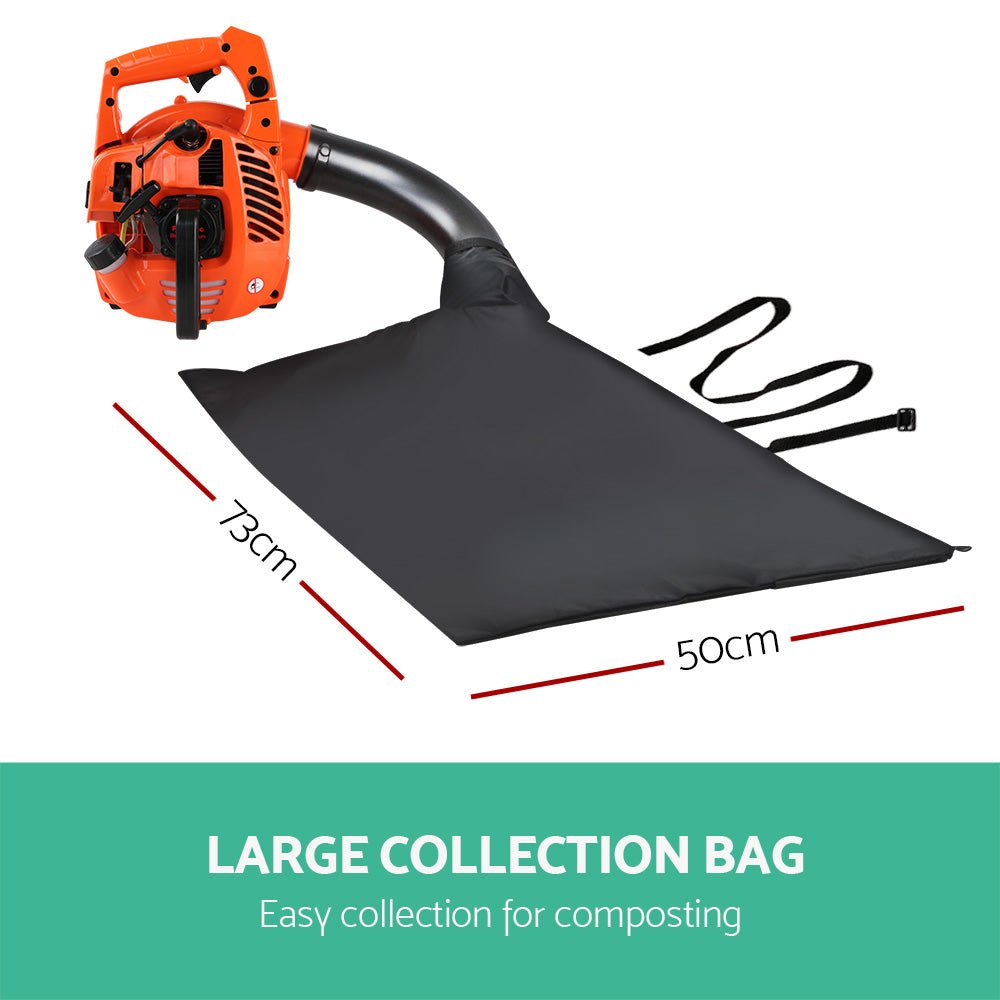 Giantz Petrol Leaf Blower Garden Vacuum Handheld Commercial Outdoor Tool 36CC - SportZone.co.nz