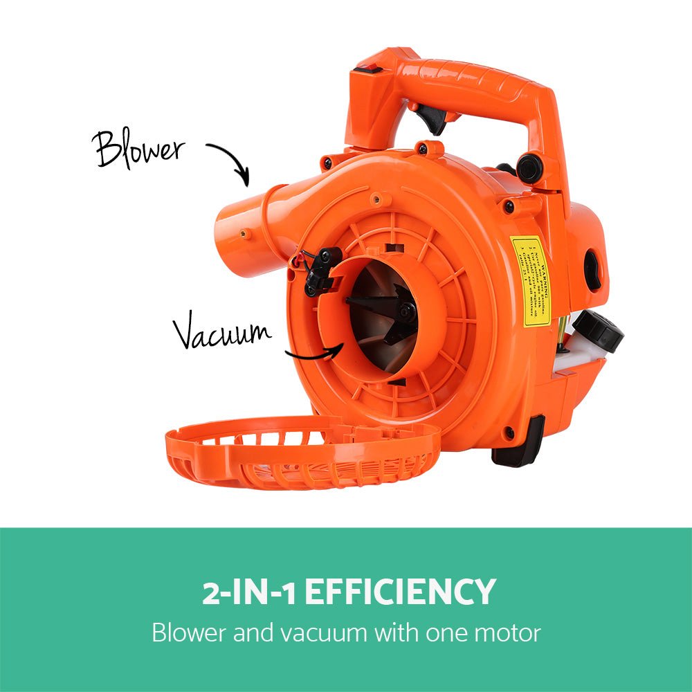 Giantz Petrol Leaf Blower Garden Vacuum Handheld Commercial Outdoor Tool 36CC - SportZone.co.nz