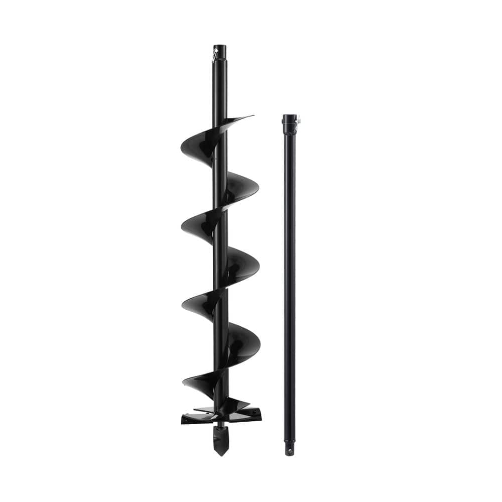 Giantz Post Hole Digger Auger Drill Bit 200mm with 80cm Extension Shaft Black - SportZone.co.nz