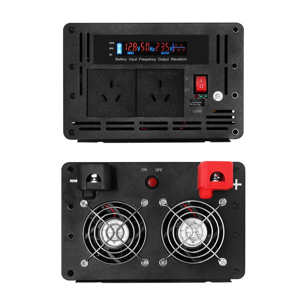 Giantz Power Inverter 3000W or 6000W Pure Sine Wave 12V - 240V Camping Boat Caravan - SportZone.co.nz