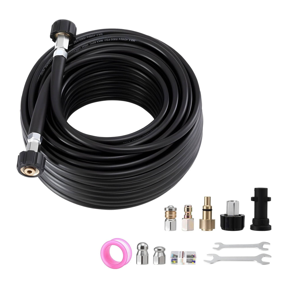 Giantz Pressure Washer Hose 30M 5800PSI Power Replacement Extension 1/4'' Quick Connect - SportZone.co.nz