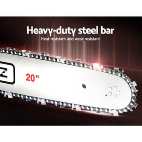 Giantz Pro Series 62CC Petrol Chainsaw – 20" Bar | Heavy - Duty Chainsaw - SportZone.co.nz