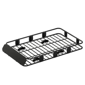 Giantz Universal Car Roof Rack Basket Luggage Vehicle Cargo Carrier 160cm Black - SportZone.co.nz