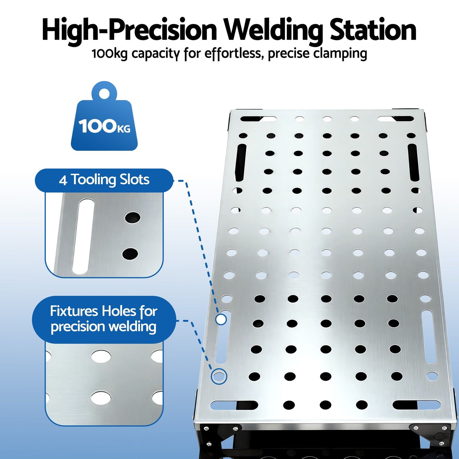 Giantz Welding Table Cart with Tool Storage 130KG Capacity Mobile Workstation - SportZone.co.nz
