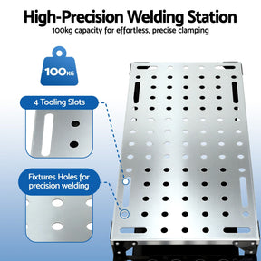 Giantz Welding Table Cart with Tool Storage 130KG Capacity Mobile Workstation - SportZone.co.nz