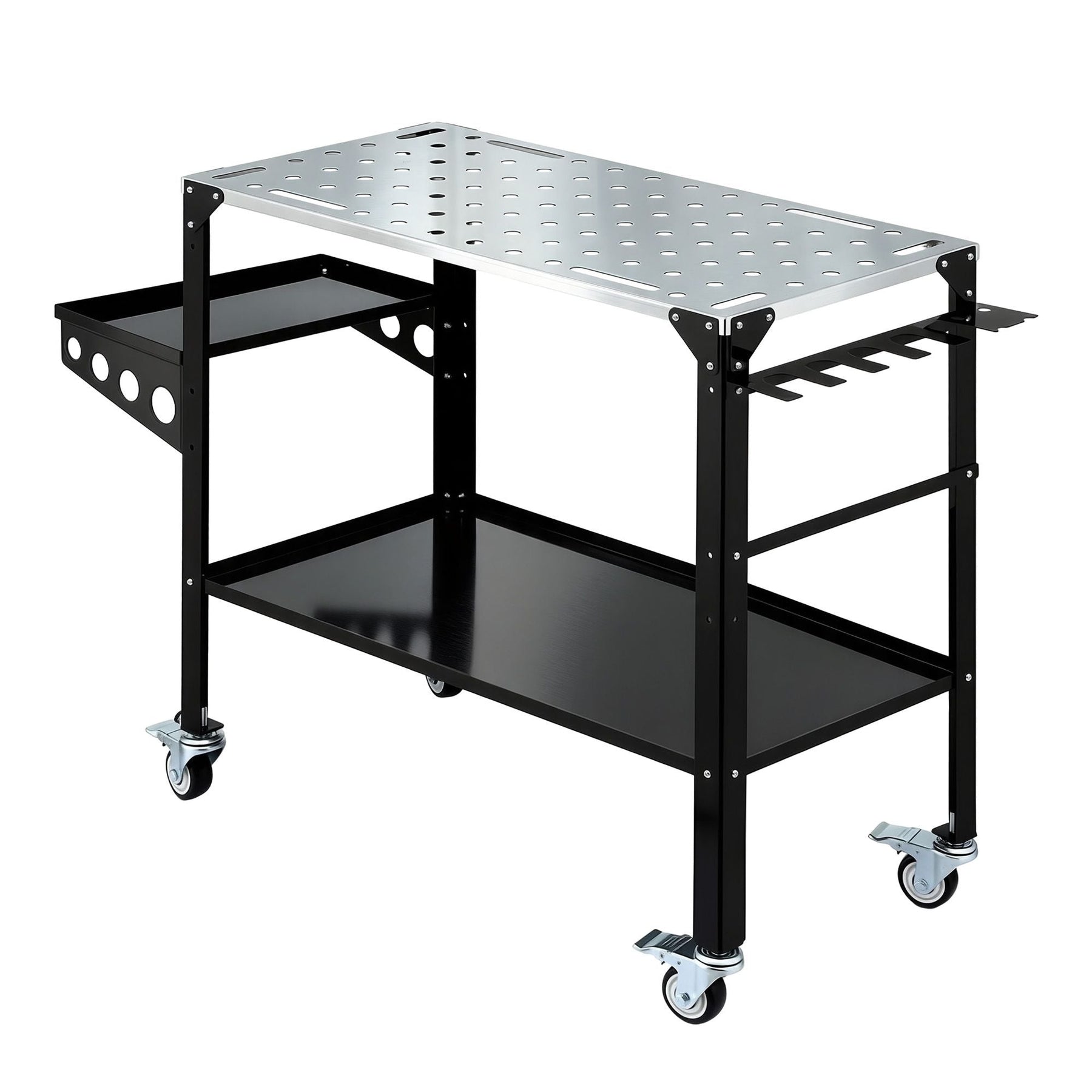 Giantz Welding Table Cart with Tool Storage 130KG Capacity Mobile Workstation - SportZone.co.nz