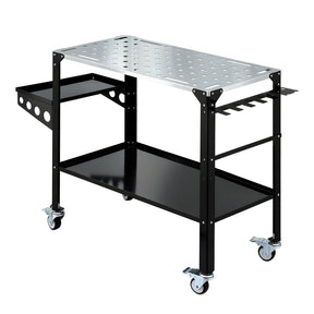 Giantz Welding Table Cart with Tool Storage 130KG Capacity Mobile Workstation - SportZone.co.nz