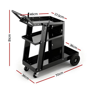 Giantz Welding Trolley Cart Welder MIG TIG ARC MMA Welder Plasma Cutter Storage - SportZone.co.nz