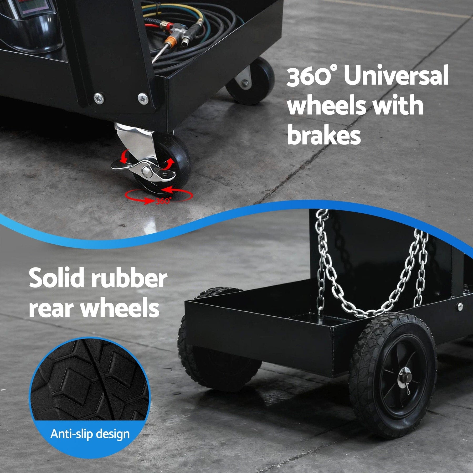 Giantz Welding Trolley Cart Welder MIG TIG ARC MMA Welder Plasma Cutter Storage - SportZone.co.nz