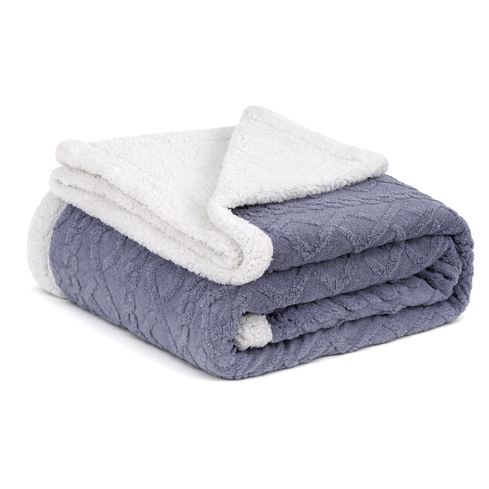 Giselle 203x230cm Throw Blanket Double - Sided Fleece Lightweight For Sofa Couch Bed - SportZone.co.nz