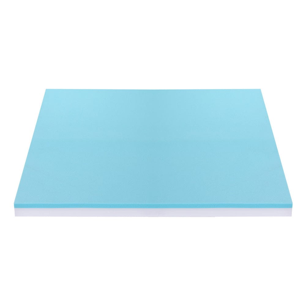 Giselle 8cm Memory Foam Mattress Topper Gel Dual Layer Foam Bamboo King - SportZone.co.nz