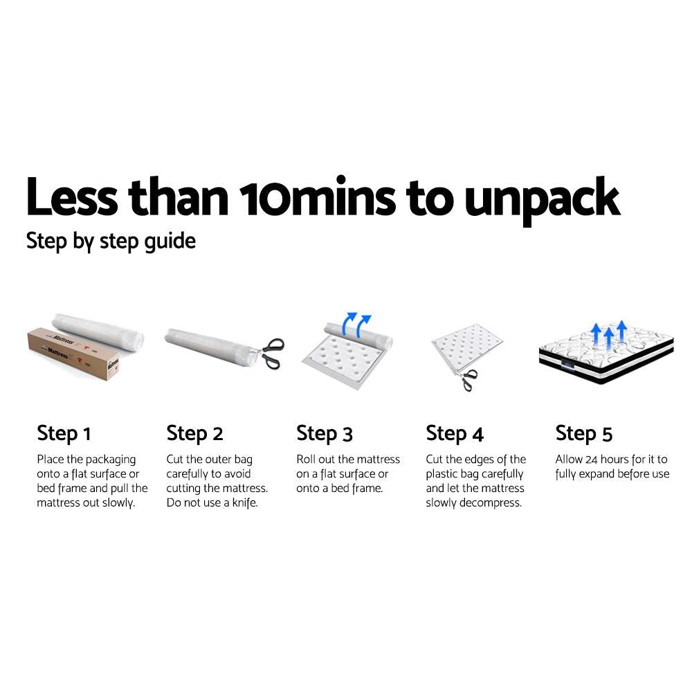 Giselle Bedding 18cm Mattress Pillow Top Single - SportZone.co.nz
