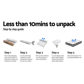 Giselle Bedding 18cm Mattress Pillow Top Single - SportZone.co.nz