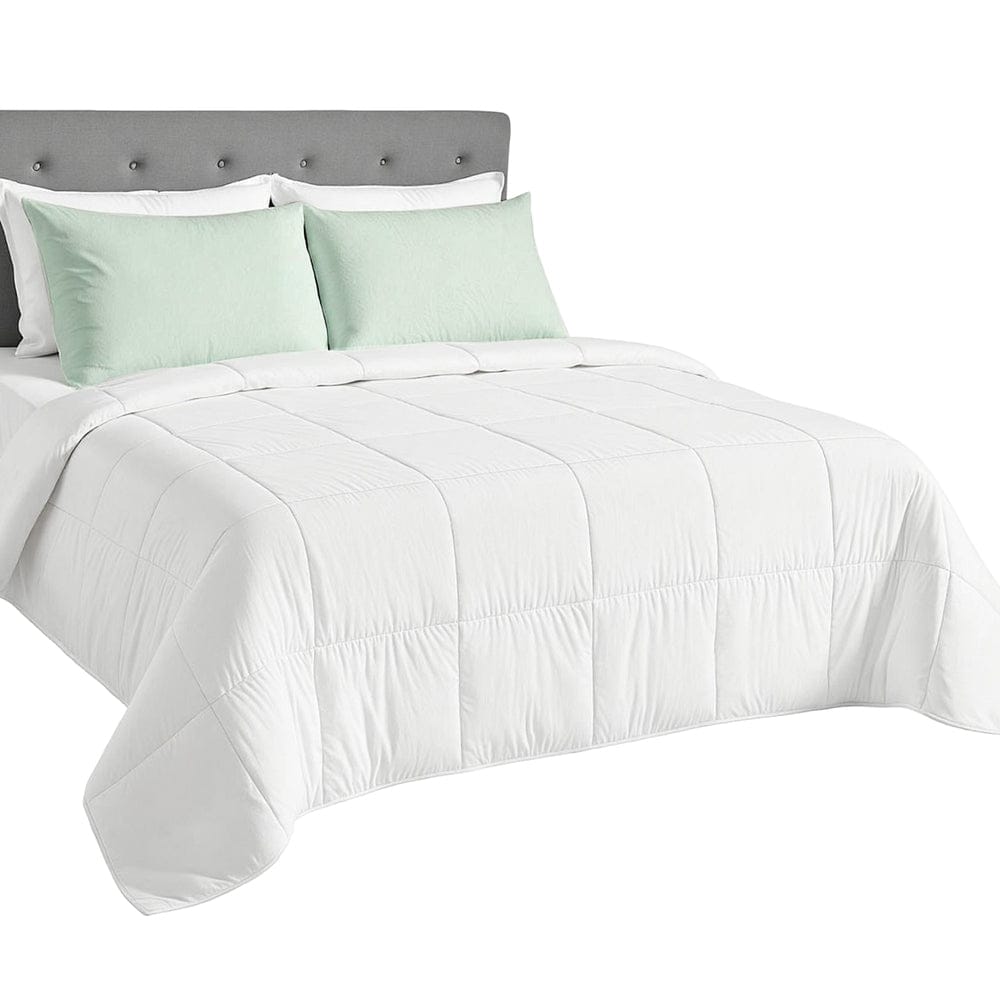 Giselle Bedding 200GSM Bamboo Quilt Summer Quilts All Season Doona Duvet Lightweight Super King - SportZone.co.nz