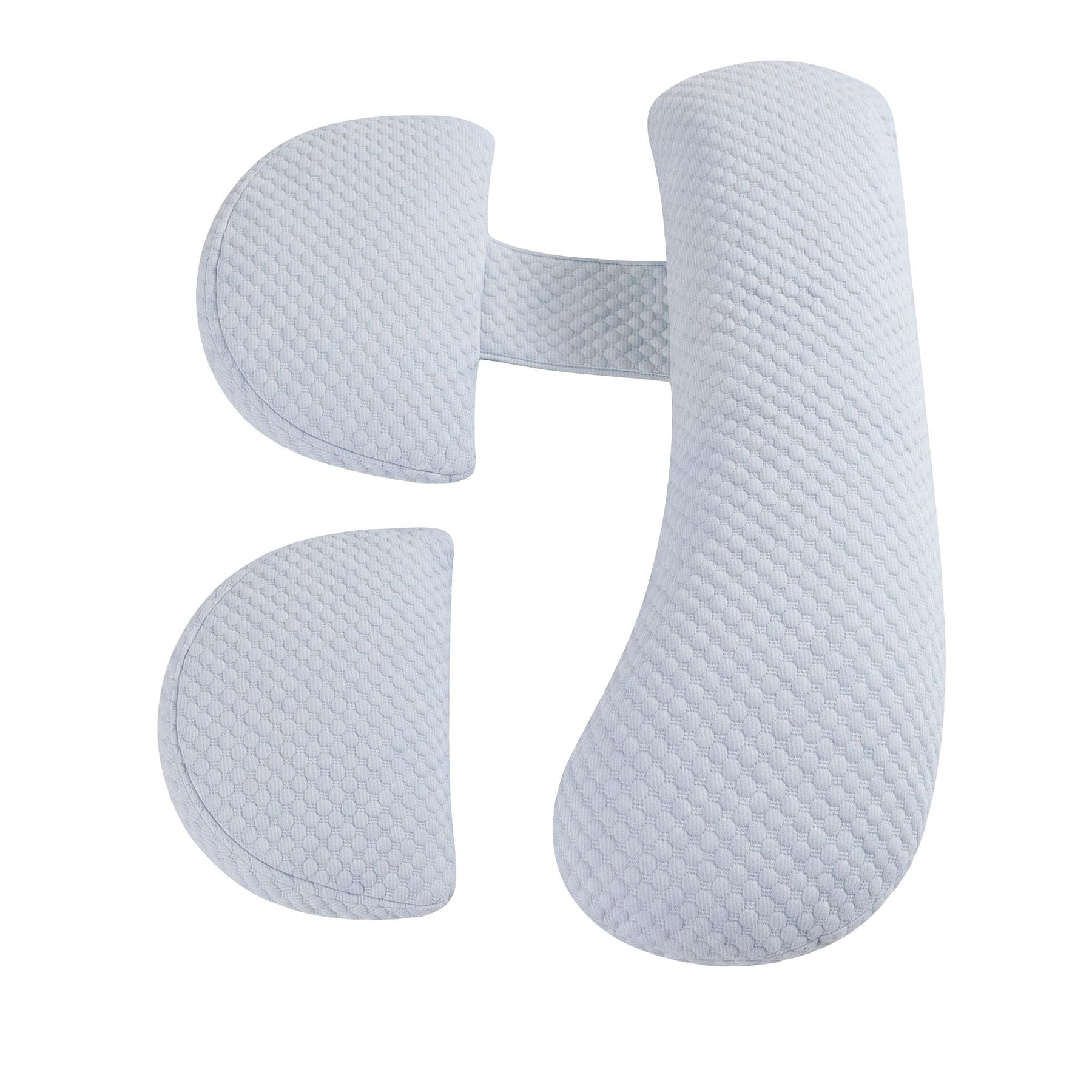 Giselle Bedding Cooling Adjustable Body Pillow | Full Length Sleeping Pillow Blue 37x87cm - SportZone.co.nz