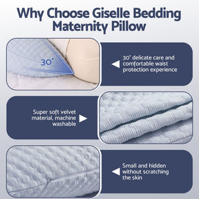 Giselle Bedding Cooling Adjustable Body Pillow | Full Length Sleeping Pillow Blue 37x87cm - SportZone.co.nz