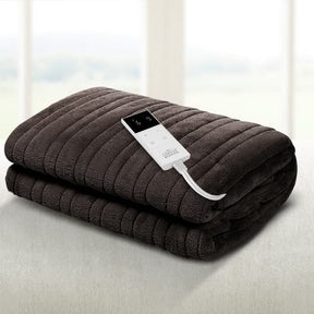 Giselle Bedding Electric Throw Blanket - Chocolate - SportZone.co.nz