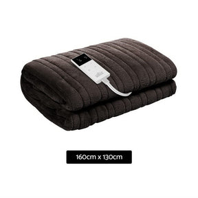 Giselle Bedding Electric Throw Blanket - Chocolate - SportZone.co.nz