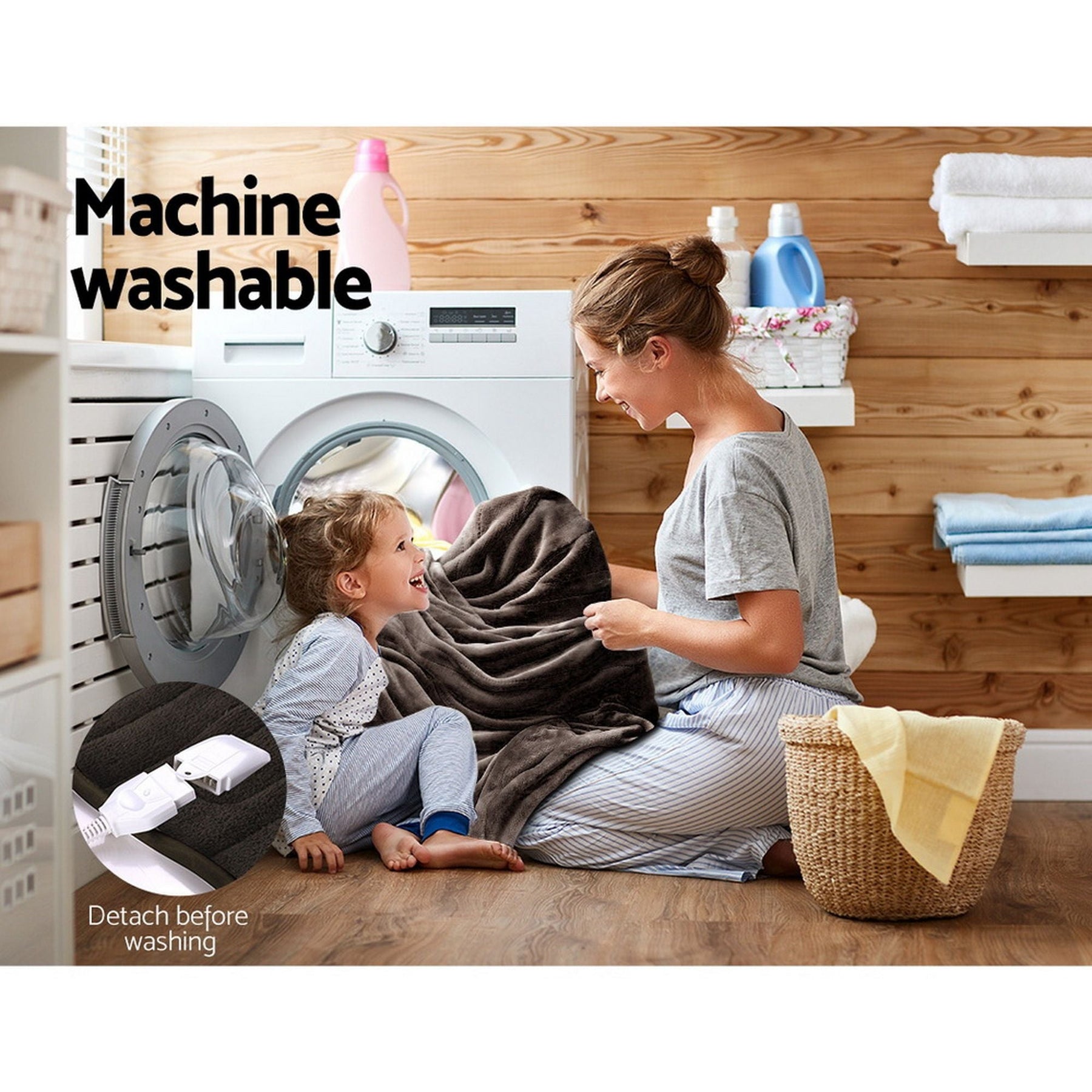 Giselle Bedding Electric Throw Blanket - Chocolate - SportZone.co.nz