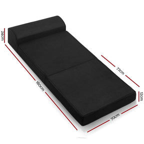 Giselle Bedding Foldable Mattress Folding Foam Bed Mat Black - SportZone.co.nz