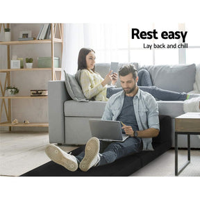 Giselle Bedding Foldable Mattress Folding Foam Bed Mat Black - SportZone.co.nz