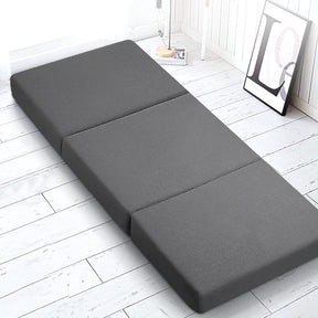 Giselle Bedding Foldable Mattress Folding Foam Bed Single Grey - SportZone.co.nz