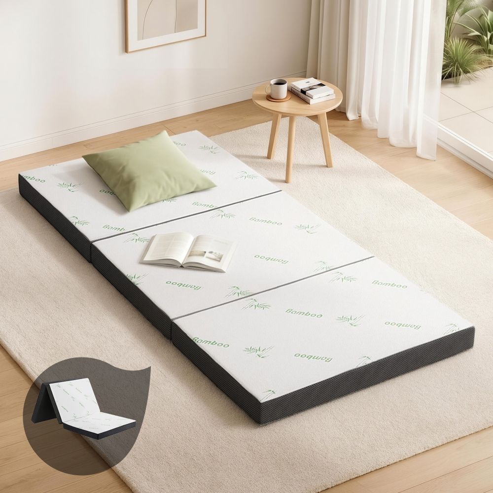 Giselle Bedding Foldable Mattress Folding Foam Single Bamboo - SportZone.co.nz