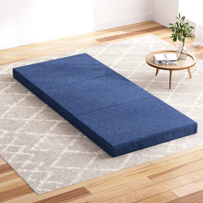 Giselle Bedding Foldable Mattress Folding Foam Single Blue - SportZone.co.nz
