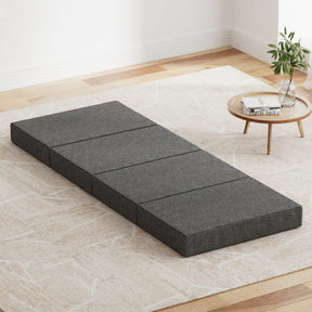 Giselle Bedding Foldable Mattress Folding Foam Single Grey - SportZone.co.nz