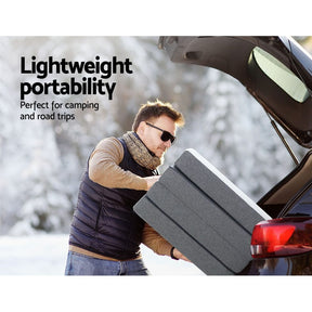 Giselle Bedding Foldable Mattress Folding Foam Single Grey - SportZone.co.nz