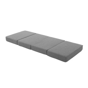 Giselle Bedding Foldable Mattress Folding Foam Single Grey - SportZone.co.nz