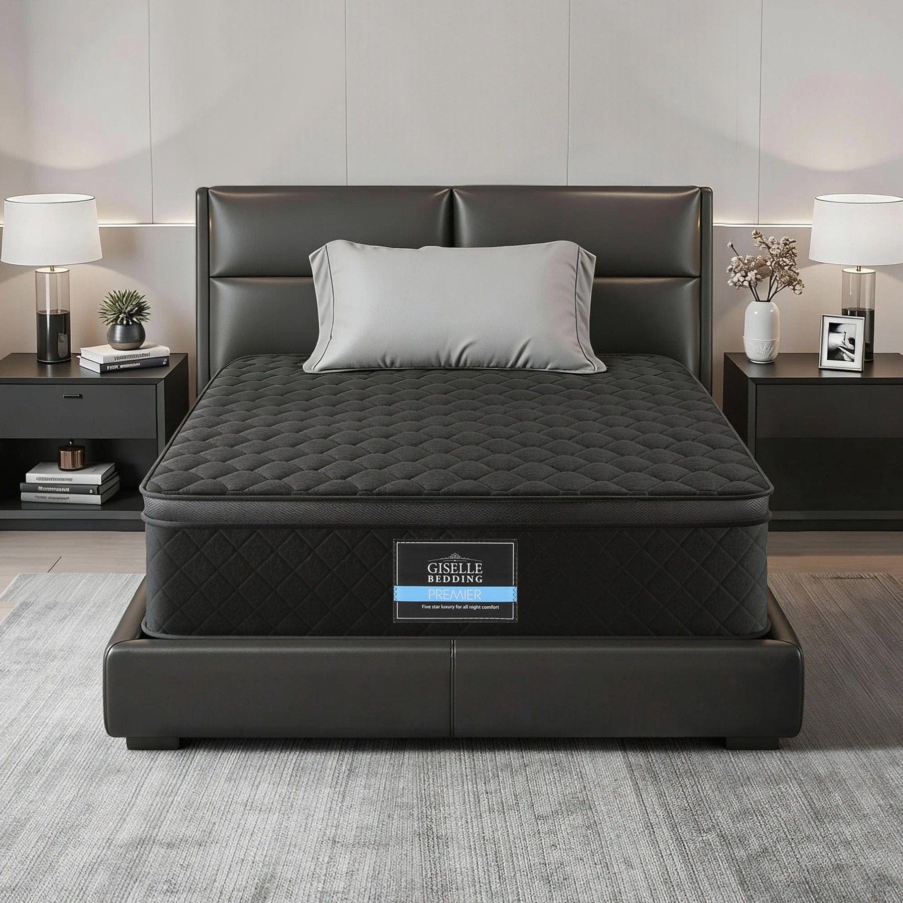 Giselle Bedding Mattress 34cm 5 - Zone Pocket Spring Egg - crate Memory Foam Single - SportZone.co.nz