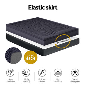 Giselle Bedding Mattress Topper Pillowtop 3 - Zone King - SportZone.co.nz