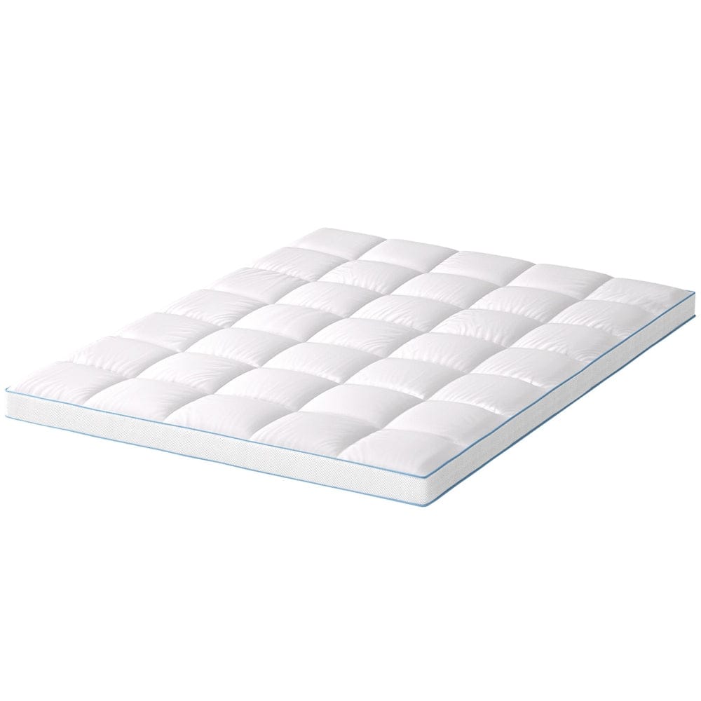 Giselle Bedding Mattress Topper Pillowtop Bamboo 10cm Queen - SportZone.co.nz