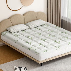 Giselle Bedding Mattress Topper Pillowtop Bamboo 7.5cm King - SportZone.co.nz